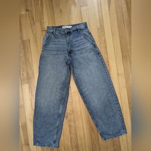 Bershka Relaxed Fit Light Blue Jeans